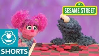 Sesame Street Cookie Monster Plays Eats Checkers [upl. by Aknaib]