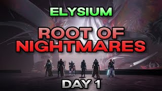 Elysium Root of Nightmares Day 1 Clear 57th [upl. by Reve]