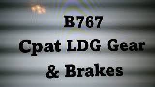 767 Cpat LDG Gear and Brakes [upl. by Lidah370]