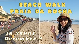 PRAIA DA ROCHA BEACH ON WINTER  ALGARVE PORTUGAL DECEMBER 2023 travel tour portugal [upl. by Assirrac]