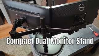 Compact Dual Monitor Stand for Minimalist Desk Setups [upl. by Farlie]