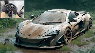 Restoring McLaren 650S on Forza Horizon 5 Gameplay  McLaren G29 Steering Wheel [upl. by Yddet]