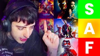 tierlist de todas las películas de marvel la verdad [upl. by Mays]