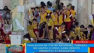 Traslacion ng Itim na Nazareno tumagal ng lagpas 22 oras [upl. by Anniahs]