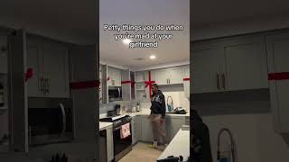 Petty things you do when you’re mad at your gf😅😂🤣 shorts couple prank jokes funny [upl. by Hplar854]