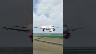 avianca aterrizando en madridspain airbus320 yoytubeshorts microsoftflightsimulator [upl. by Nitsreik]