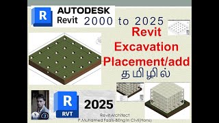 Revit excavation for foundation in tamil  Raft foundation  Revit toposolid  Revit [upl. by Naahs]