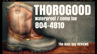 Thorogood 8quot Wellington Composite Safety Toe  8044810  The Boot Guy Reviews [upl. by Pegg]