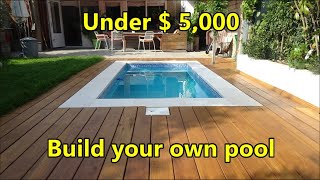 Build your own swimming pool under  5000  costs and materials [upl. by Nikkie]