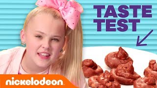 JoJo Siwa Henry Danger amp School of Rock Stars Try ‘The Weird Holiday Food Taste Test 🎁  Nick [upl. by Remsen]