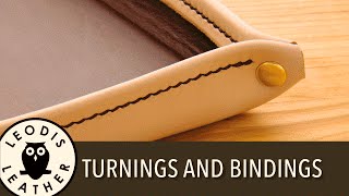 Leather Turning and Bindings [upl. by Nerrej95]