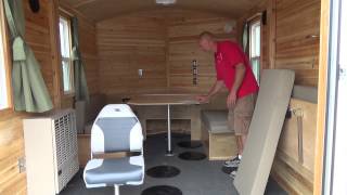 Beberg Outdoors 8x12 V Aluminum Skid House Customized Interior [upl. by Edy76]