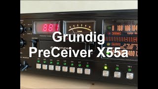 GRUNDIG PreCeiver X55a PreampTuner 1978 [upl. by Otsirave]