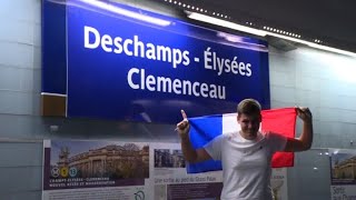 Paris metro stations renamed in honour of World Cup champions [upl. by Doug]