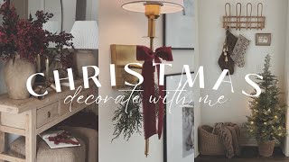 Christmas Decorate With Me 2024  Christmas Decorating Ideas  Entryway amp Putting Up The Tree [upl. by Narual]