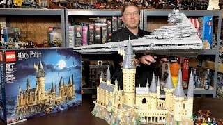 Lego Hogwarts Castle 71043 No Sticker Review and Comparison  2nd largest ever [upl. by Nohsad]