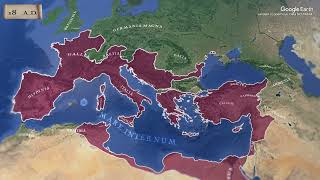 Roman Expansion Map on Google Earth [upl. by Larisa]