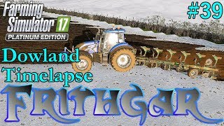 FS17 Timelapse Dowland Farm Seasons 39 Ploughing In The Snow [upl. by Menendez]