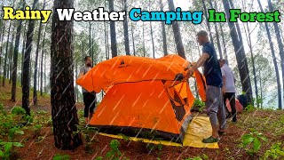 Group Camping In Rainy Weather Of Uttarakhand Forest Rainforest Camping In UttarakhandYatrawithAD [upl. by Arias101]