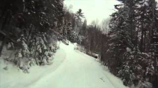 Snowmobiling In Lanaudière Mauricie Quebec [upl. by Dihgirb]