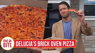 Barstool Pizza Review  DeLucias Brick Oven Pizza Raritan NJ [upl. by Llohcin]