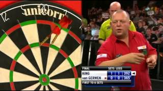 King v van Gerwen  29  FINAL  World Grand Prix 2012 [upl. by Martita]