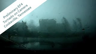 Preliminary EF4 Damaging Tornado Captured on Dashcam  Cookeville Tennessee [upl. by Latia]