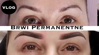 👁👁 OMG MOJE NOWE Brwi Permanentne  VLOG 🎥 [upl. by Gitel]