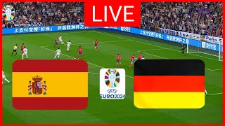 🔴DEUTSCHLAND vs SPANIEN LIVE VIERTELFINALE I UEFA EURO 2024 ICH LIVE FUSSBALLSPIEL HEUTE [upl. by Elorak]