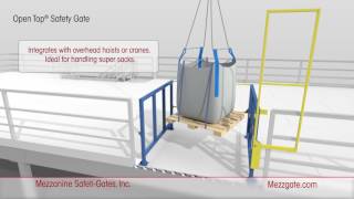 Mezzanine SafetiGates OpenTop Safety Gate [upl. by Idnat52]