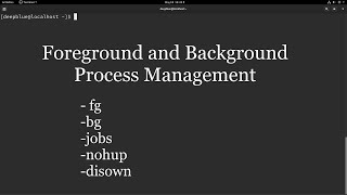 Linux Foreground and Background Process Management [upl. by Justus911]