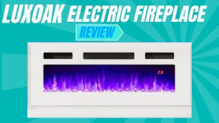 Luxoak Electric Fireplace Review [upl. by Atinauq]