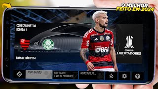 O MELHOR JOGO DE FUTEBOL 2024 FEITO PARA ANDROID COM MODO CARREIRA OFFLINE E MAIS DE 30 LIGAS [upl. by Abocaj]