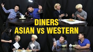 10 Differences Asians Eating Out VS Westerners Eating Out [upl. by Nalon239]