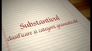 Substantivul  ExamenulTauro [upl. by Arley159]