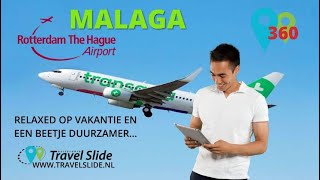 video Rotterdam Airport Malaga Transavia vluchten Holidays Costa del Sol Travel Slide [upl. by Hcirteid442]