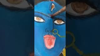 Kali maa drawing  by Badri VishalS kalimaa kalipuja kalimata maa painting shorts artist [upl. by Asinla584]