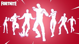 Top 25 Popular Fortnite Dances amp Emotes Pay It Off Run It Down Without You Fast Flex Steady [upl. by Anwahs]