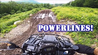 🚩🚩Kawasaki Brute Force 300 ATV  Climbing the Powerline Trail  Gorham NH Ride along with me 7 [upl. by Nomed]