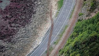 Earthquake damage in the Kaikoura area [upl. by Alphonso951]