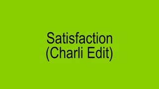 Benny Benassi – Satisfaction Charli Edit [upl. by Anairda]