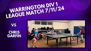 Neil Myatt vs Chris Garfin  Warrington Div 1 League Match  71124 [upl. by Hueston]