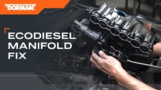 Intake manifold repair for RAMJeep EcoDiesels  Dorman OE FIX 615311 [upl. by Avir]