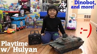 Hulyan Playing a 116th Scale Remote Control Tank Japan Type 10 Modern Day Battle Tank [upl. by Ecnarepmet]