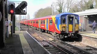 Trains at Barnes 090324 [upl. by Ahsinhoj]