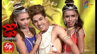 Jatin Performance  Dhee Champions  25th December 2019  ETV Telugu [upl. by Eural264]