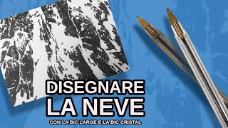 Ottimo metodo per disegnare la neve [upl. by Noiwtna]