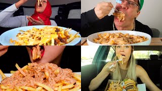 ASMR BEST 🍟 Cheese Animal Style Fries eating sound  Satisfying Mukbang Compilation [upl. by Irik]