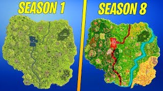 Evolution Of The Entire Fortnite Island Season 18 [upl. by Aicenev]