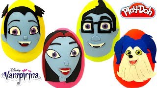 Huevos Sorpresas de Vampirina y su Familia en Español de Plastilina Play Doh [upl. by Durwood]